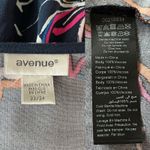 Avenue  Midi Dress Navy V-Neck 22/24 Tie Back Short Sleeves Photo 6