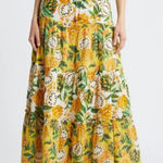 Farm Rio Biriba Tropical Fruit Maxi Skirt + Top (NWT) Yellow Multicolored Size M Photo 0