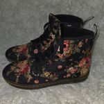 Dr. Martens Shoreditch Black Floral Victorian Canvas Boots Women's US 7N… Photo 1