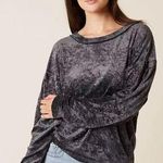 We The Free Crushed Velvet Milan Layering Sweatshirt Photo 0