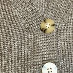 J. Jill | Taupe Waffle Knit Henley Style V Photo 6