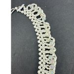 Vintage Japan Faux Pearl Aurora Borealis Bib Collar Necklace Bridal Necklace White Photo 3