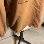 Well Worn ‎ Brown Cropped Portrait Outline Abstract Face Sweatshirt Size Small Photo 1