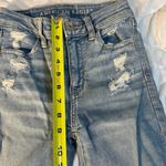 American Eagle Light-Wash Jeans Size 0 Regular Inseam 25 inches straight Photo 4