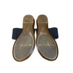 Italian Shoemakers  Flat Dressy Thick Band Sandals Summer Black & Tan Women 6 Photo 3