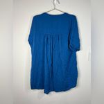 💙 Loose Fit Blue Babydoll Tunic Top Photo 4