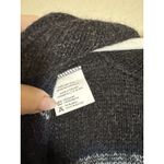 Kidka Icelandic Wool Drangi Cardigan Sweater M Full Zip Long Sleeve Hooded Black Size M Photo 3