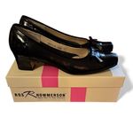 ROS HOMMERSON Early 90’s Black Lumina Leather/Patent Spectator Heels Sz 10 N Photo 2