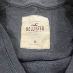 Hollister Sweatshirt Womens Med Dark Gray Metallic Silver Crew Neck Long Sleeve Photo 2
