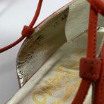 Salvatore Ferragamo Ankle Strap Slip On Orange Shoes Size 7.5 Photo 4