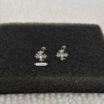 Small CZ Cross Stud Earrings for Men Women Screw Back Design Unisex Earrings Hip Hop Punk Streetwear Gold Photo 3