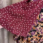 Free People  Fiorella Shorts Romper Midnight Combo Maroon Medium Photo 5