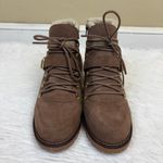 Sporto Katie Tan Suede Lace Up Faux Shearling Lined Boot Size 9W Photo 2