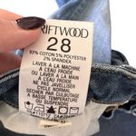 Driftwood - Jackie Floral Embroidered Skinny Jeans Medium Wash Sz 28 Photo 8