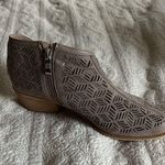 Catherine Malandrino Like new!   Geometric Cutout Ankle Booties - Taupe, size 7 Photo 3