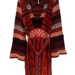 Free People Boho Aztec Patchwork Sweater Dress Women's Small Brown Hippie Dainty Photo 4