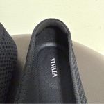 Vivaia Black Margot Open Knit Square Toe V Cut Opening Slip On Flats 40.5 9 9.5 Photo 6
