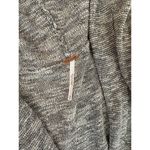 Free People For Keeps Cardigan Salt & Pepper Combo Gray Asymmetrical Hooded Sz M Photo 6