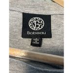 Bobeau Women's Rolled Short Sleeve Crew Neck T-Shirt Gray Pocketed Small Photo 4