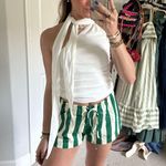 Princess Polly white tie neck crop top Photo 0