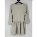 Free People  Free-est Onda Drop-Waist Long-Sleeve Mini Dress in Cream Photo 3