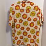 Denim & Flower …BY RICKY SINGH…SIZE LARGE…FUN RETRO BLOUSE 100% VISCOSE Photo 3