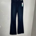 Just USA  Flare Jeans Womens 8 Indigo Blue Lee High Rise Stretch Fray Hem NWT Photo 1