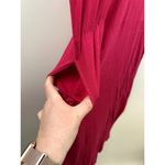 Free People Beach Hot Pink - Magenta Midi Cotton T Shirt Dress Size Extra Small Photo 2