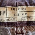 Free People dark purple Aztec diamond pattern, skinny jeans in size 26. EUC Photo 5