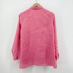 J.‎ Jill Love Linen Essential Shirt Women's Medium Pink Button Down Long Sleeve Photo 4