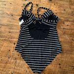 Champion Old Navy black & white striped modest one piece swimsuit Photo 1