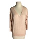 Scotch & Soda Minimalist Soft Knit Blush Pink V-Neck Sweater  Size S Photo 1