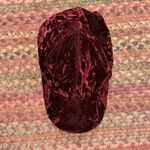 CRUSHED RED VELVET SNAPBACK ADJUSTABLE BASEBALL HAT Photo 4