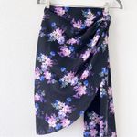 Lovers + Friends Kana Skirt In Royal Floral Black Tie Waist Photo 2