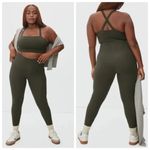 Everlane The Perform Sculpt Legging Ankle Crop Dark Forest Olive Green Size S Photo 1