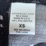 Willow & Clay  Sheer Black Star Print Button‎ Down Size XS EUC Photo 3
