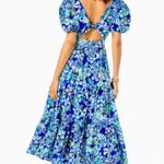Lilly Pulitzer New with tags  Grace Tiered Midi Dress in blue grotto Photo 4