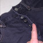 Brandy Melville  black denim dark raw hem shorts Photo 2