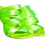 Azaela Wang Mule Sandal Green Size 9 Photo 0
