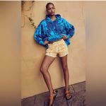 Free People Movement Sprint To The Finish Printed Hoodie Floral Blue Combo Photo 1