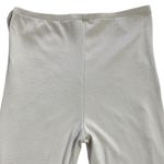 Bershka Berska Tan Ribbed O-Ring High Rise Flared Pants Photo 5