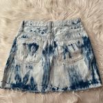 Madewell Tie Dye Rigid Denim A-Line Mini Skirt Photo 6