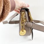 Marc Jacobs Recruit Hammered Leather Flap Crossbody Saddle Bag Taupe Tan Beige Photo 7