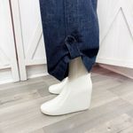 Poetry  Boho Smocked Strapless Wide Leg Chambray Jumpsuit Denim Blue Small Photo 6