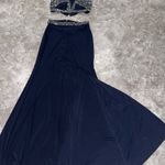 Blondie Nites Elegant Navy Evening Gown with Embellished Waist/ prom dress Photo 11