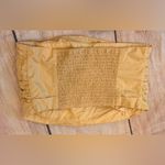 Abercrombie & Fitch  women’s pinch pleated tube top size medium yellow gold Photo 1