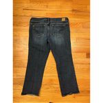 American Eagle  Jeans Womens 14 Blue Artist Crop Stretch Dark Wash Denim Mid Rise Photo 1