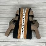 Sorel  Cameron Platform Slingback Sandals Taupe Sea Salt Leather Women's Size 8 Photo 1