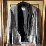 IRO  Missy sequins jacket silver leather details size 0 J1 Photo 1
