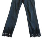 Ted Baker Ted‎ Baker Alesiaa Black Skinny Jeans Lace Trim Stretch Classic Size 27 Women's Photo 4